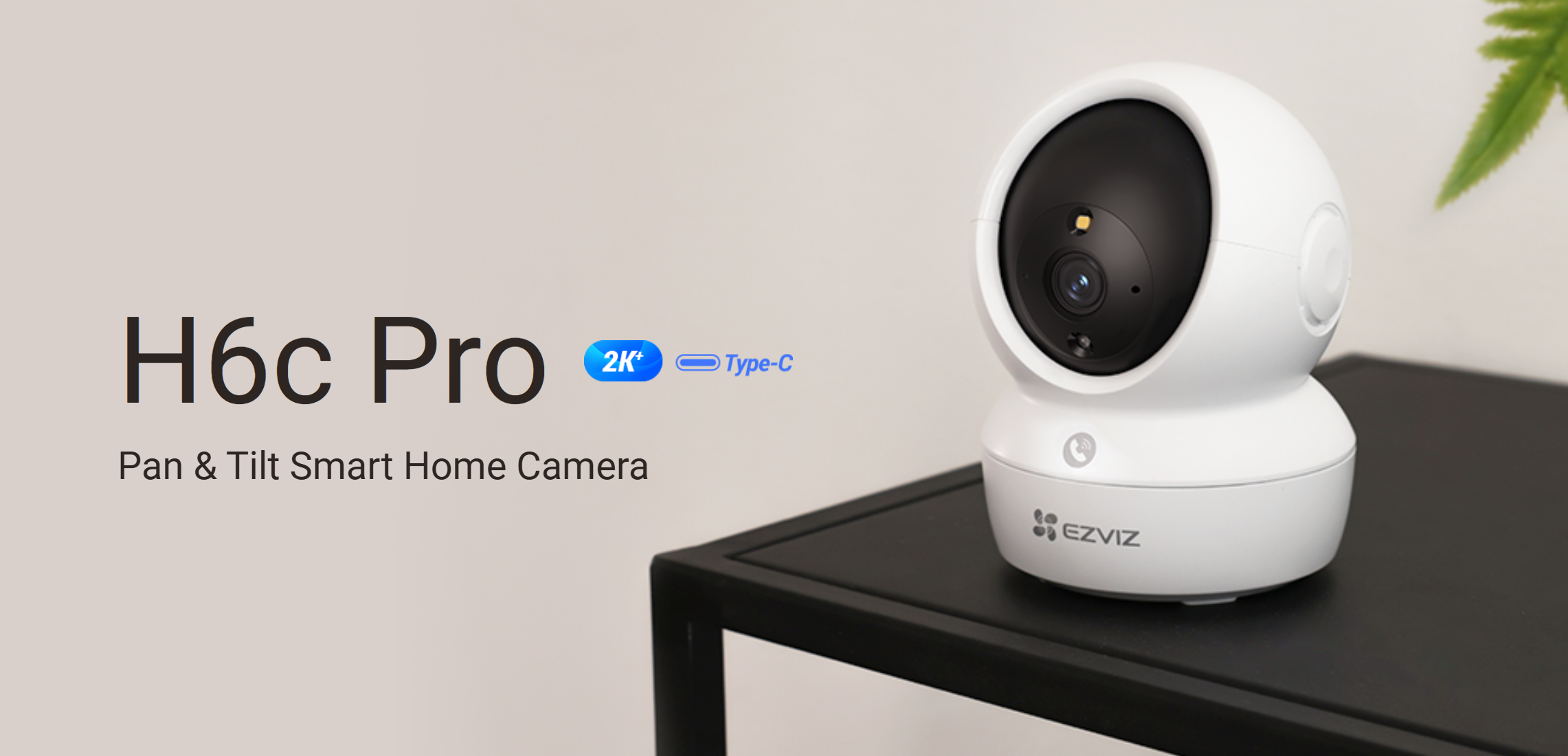CS-H6c-R105-1J4WF H6c Pro 3MP Pan & Tilt Smart Home Camera