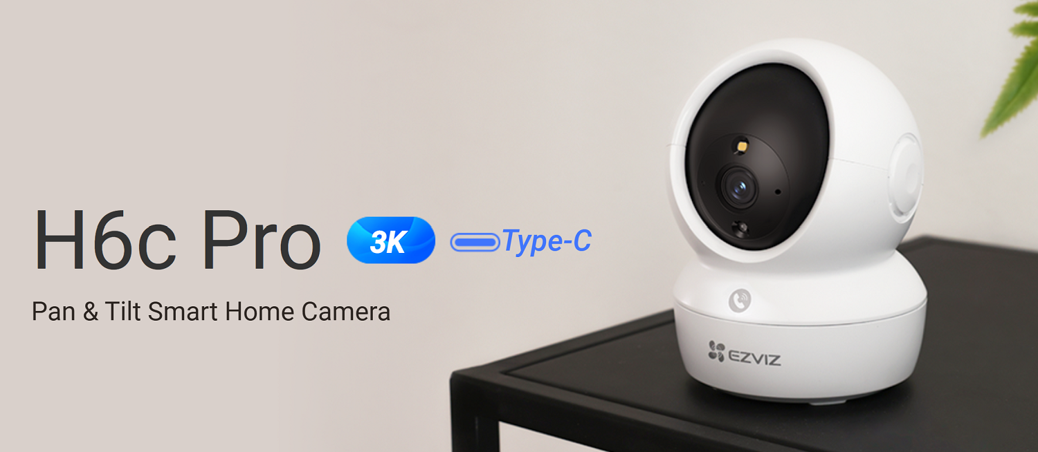 CS-H6c-R105-1J5WF H6c Pro 4MP Pan & Tilt Smart Home Camera
