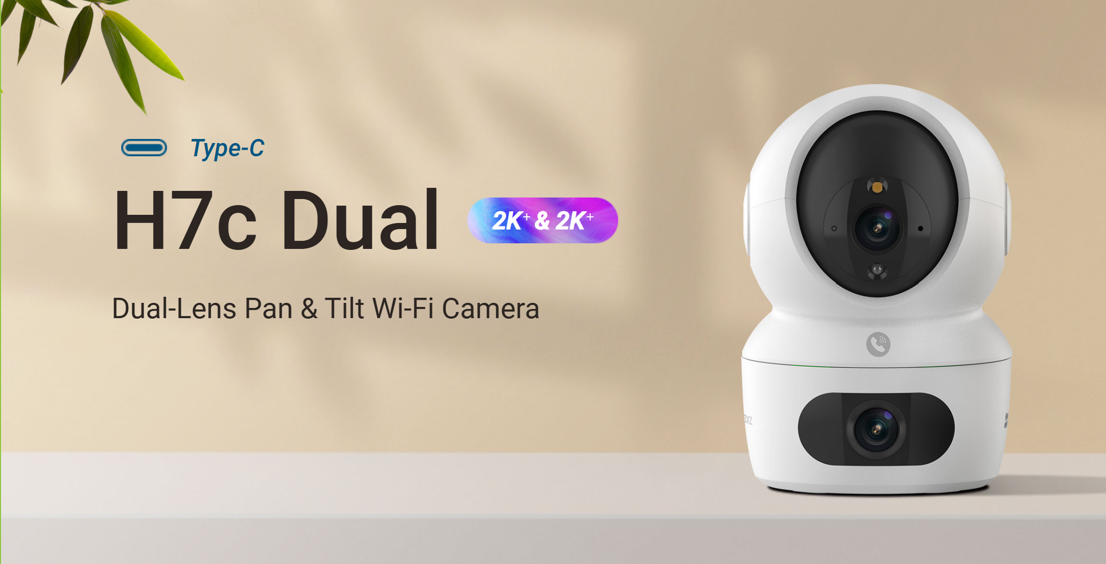 CS-H7c-R100-8G44WF H7c 2K Dual-Lens Pan & Tilt Wi-Fi Camera