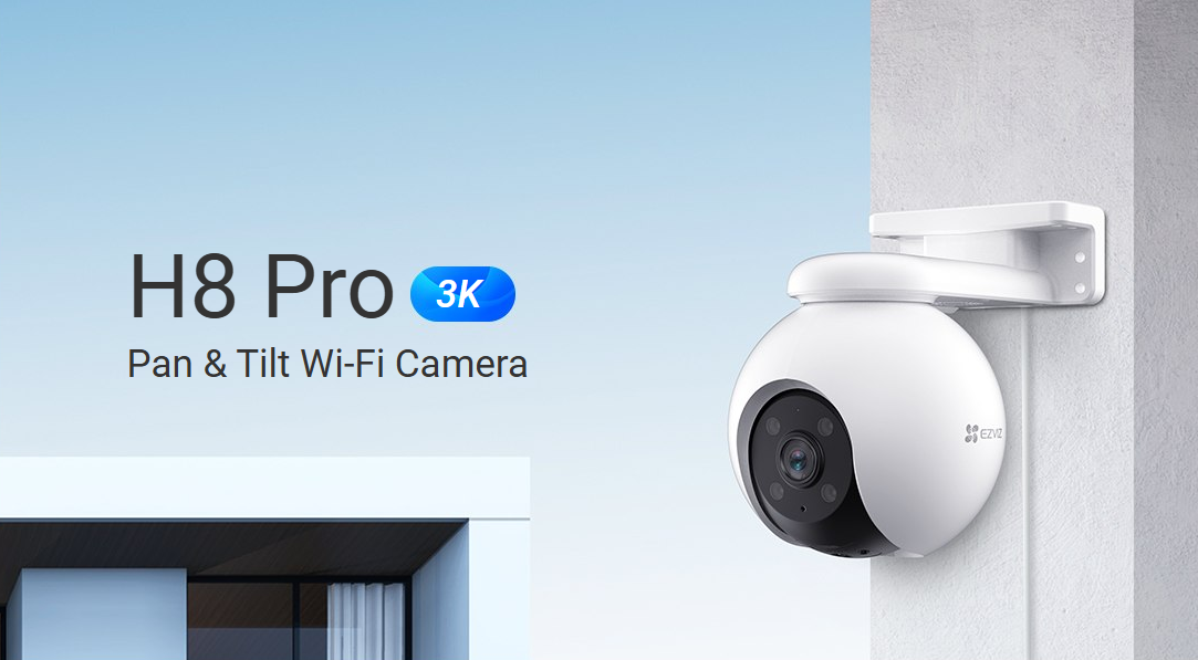 CS-H8-R100-1J5WKFL H8 Pro 3K Pan & Tilt Wi-Fi Camera in 3K
