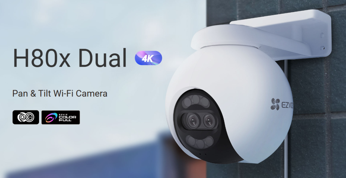 CS-H80x-R100-8G82WKFL H80x Dual 4K Pan & Tilt Wi-Fi Camera