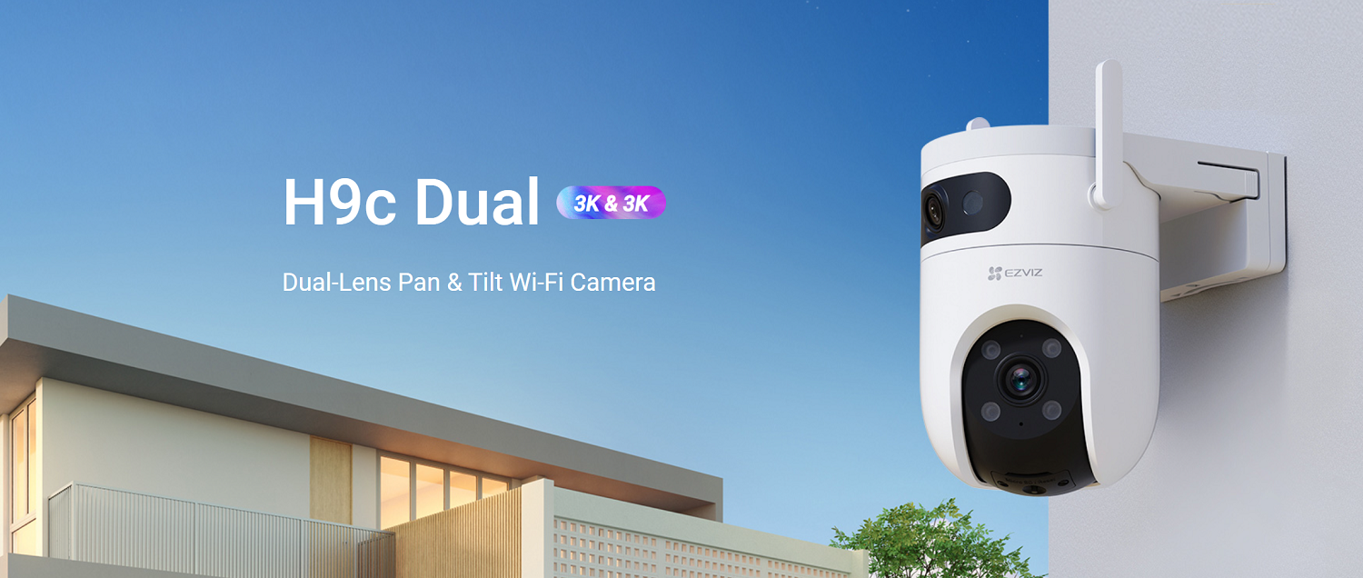 CS-H9c-R100-8G55WKFL H9c Dual 3K & 3K Dual-Lens Pan & Tilt Wi-Fi Camera