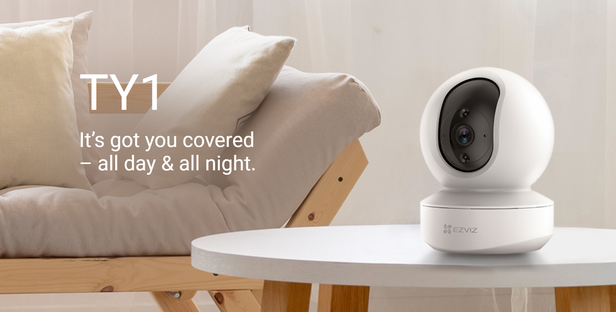 CS-TY1-B0-1G2WF TY1 (1080P) Smart Wi-Fi Pan & Tilt Camera