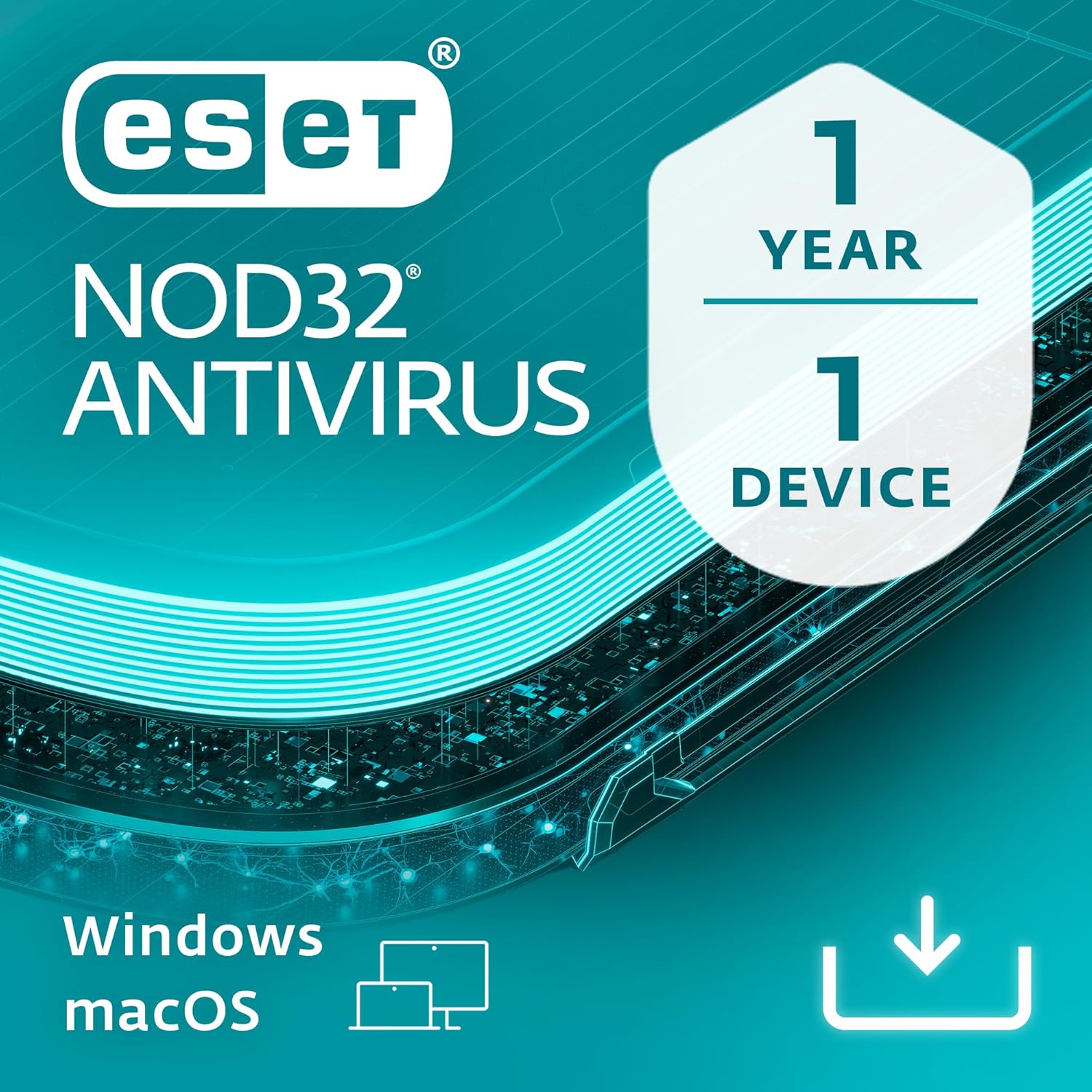 ESET NOD32 Antivirus 2025 | 1 Devices | 1 Year